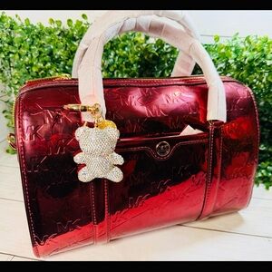 Michael Kors Shiny Red Satchel